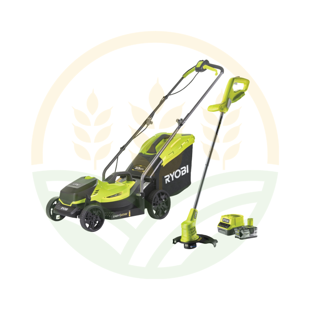 Kit Tagliaerba 33cm + Tagliabordi 25cm 18V 4.0Ah | Ryobi Kit Tagliaerba 33cm + Tagliabordi 25cm 18V 4.0Ah | Ryobi