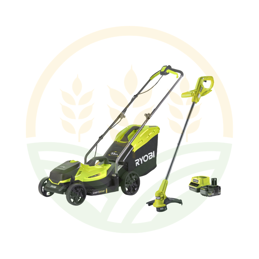 Kit Rasaerba 33cm + Tagliabordi 23cm 18V 5.0Ah | Ryobi Kit Rasaerba 33cm + Tagliabordi 23cm 18V 5.0Ah | Ryobi