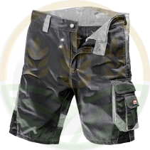 Pantalón Corto de Trabajo Negro/Gris - Comodidad de Verano