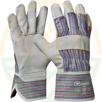 Gebol ECO Split Leather Gloves Size XL 1 mm 7 cm Cuff EN 388