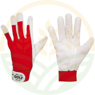 Guanto Pelle Suina Cotone Dorso Elasticizzato Velcro Multitaglie