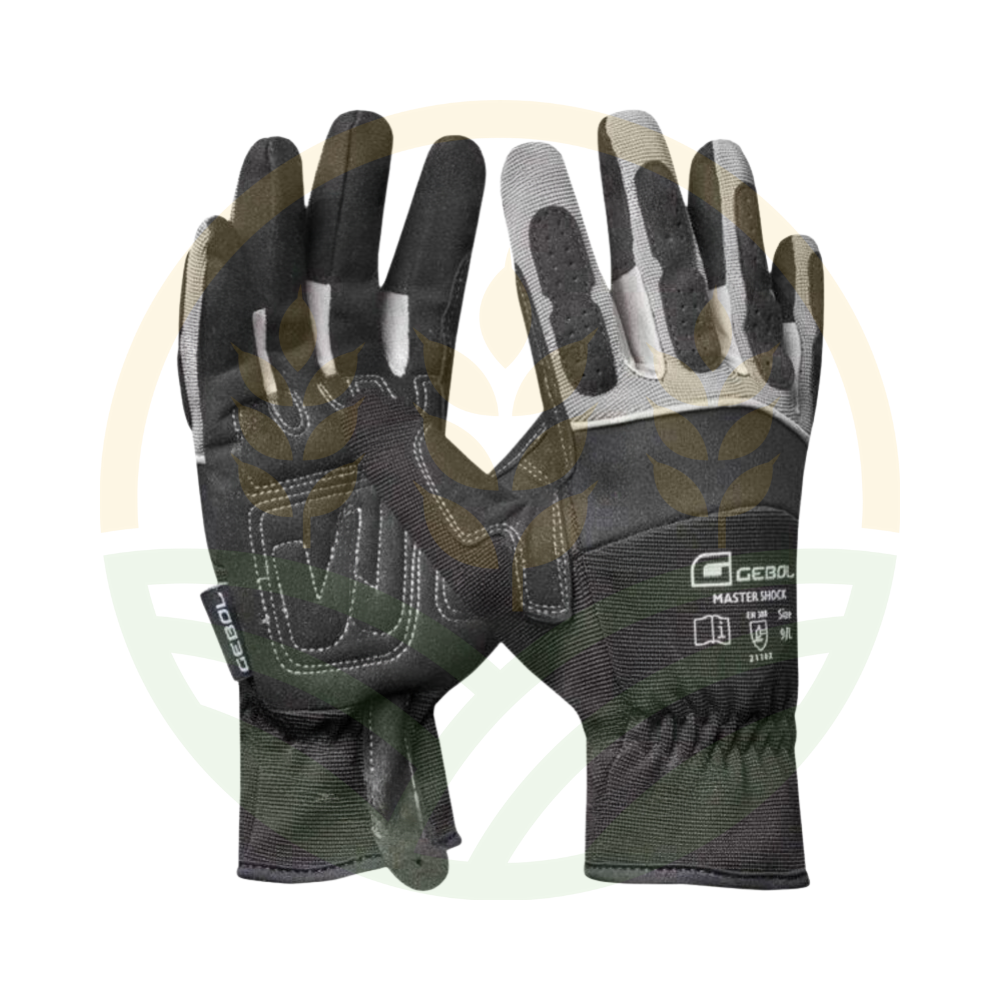 Guantes Master Shock Gebol Palma Acolchada Reforzados Montaje EN388