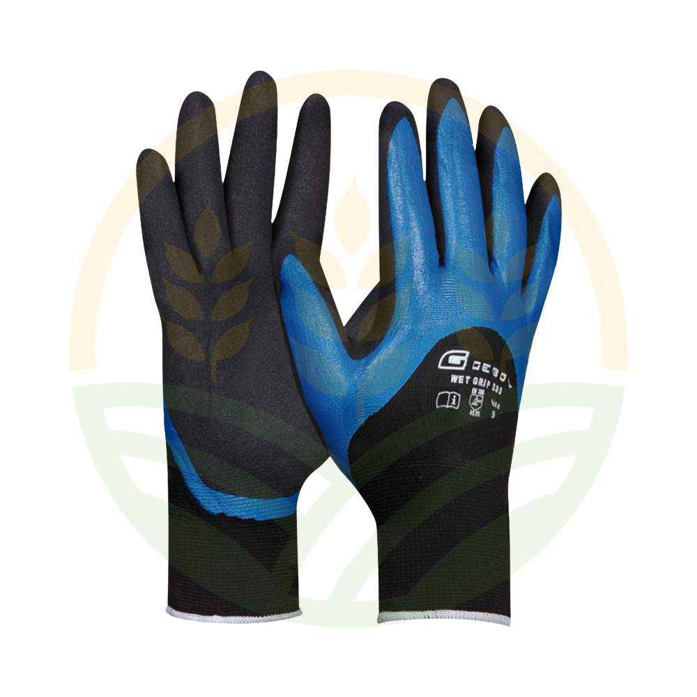 Gebol Wet Grip 200 Nitrile Glove Double Coated Oil Repellent