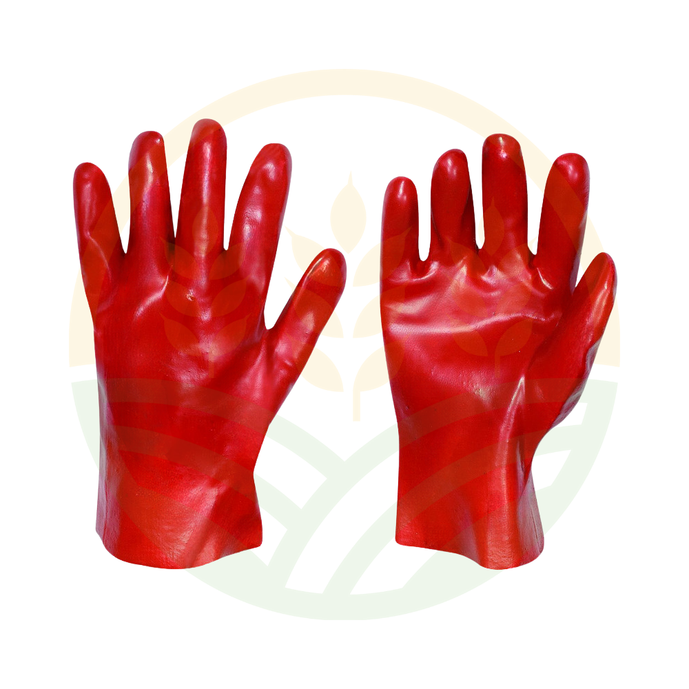 Guanti Lavoro Vinile Rosso Cotone 270 mm Taglia XL EN 388
