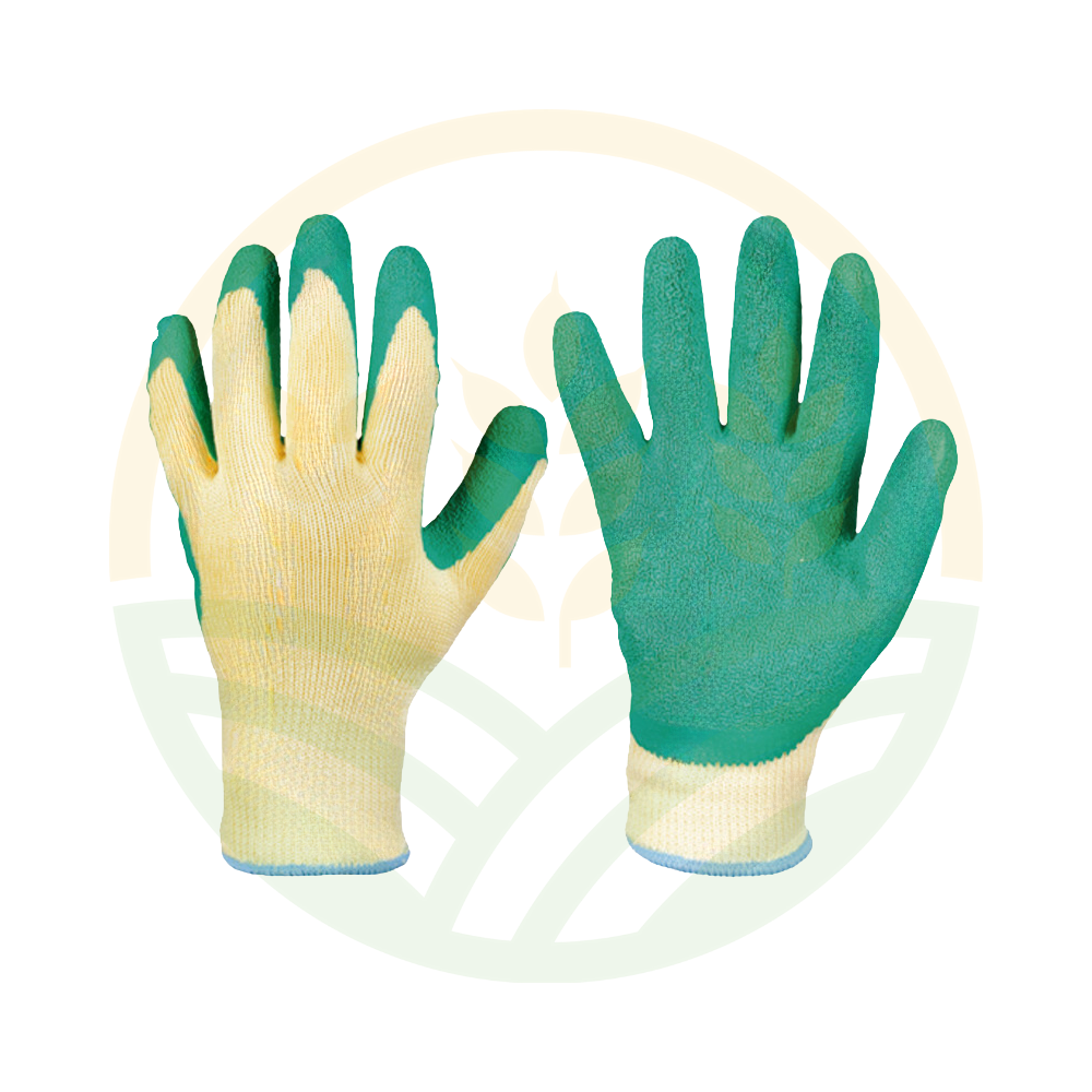 TOPGRIP Latex Glove Assembly White/Green 80 g Multi-size EN 388