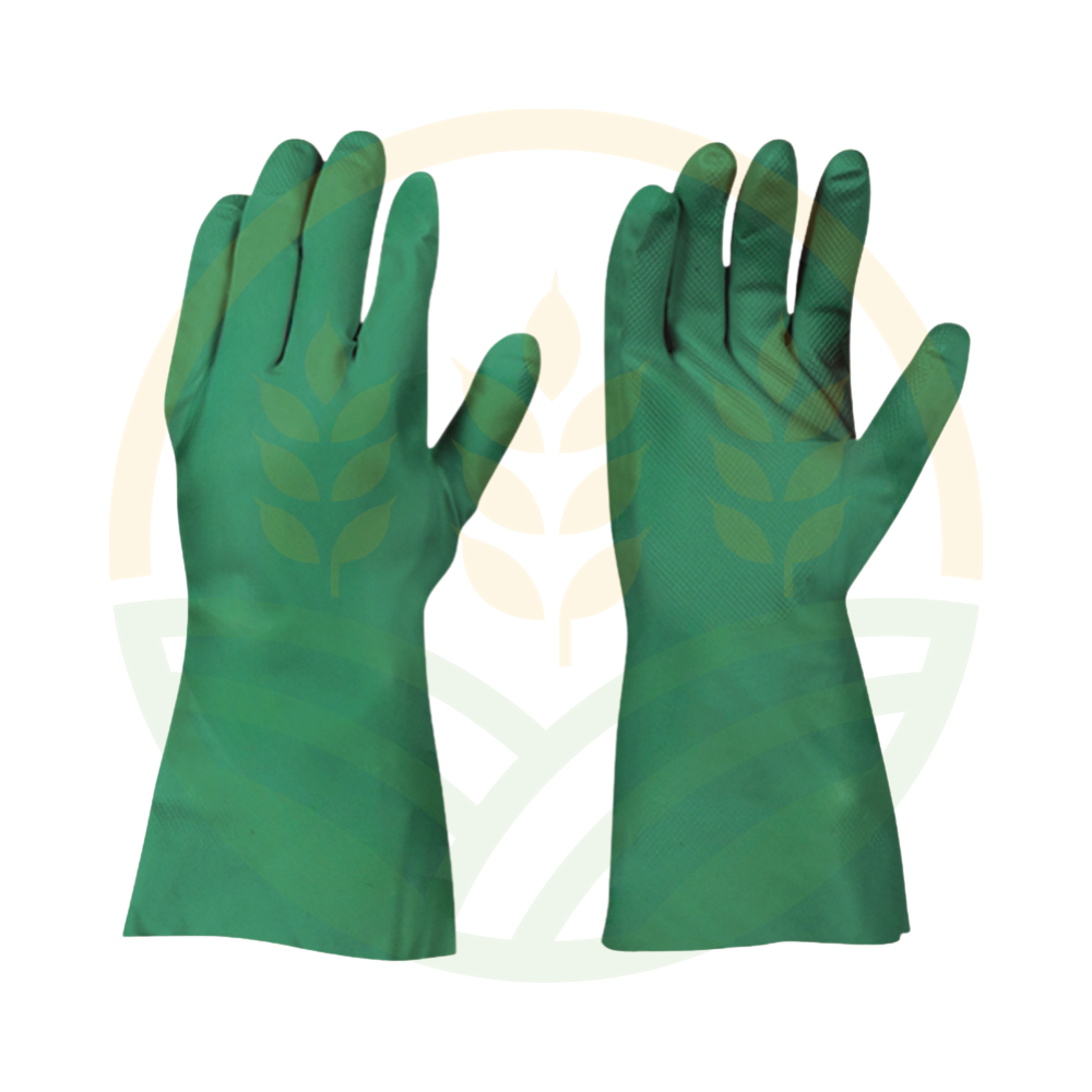 Guanti Nitrile Verde Chimico Tipo A Antivirus Pesticidi Multitaglie