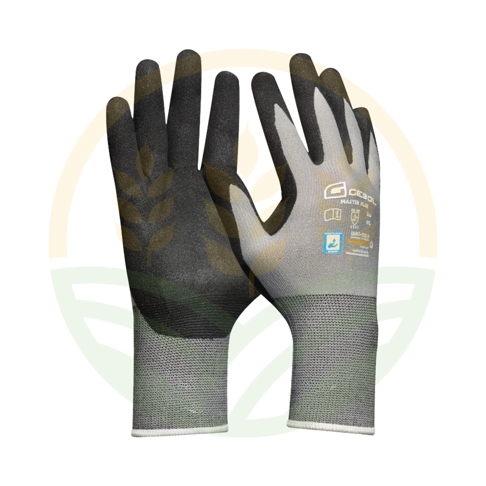 Guanto Gebol Master Flex Nitrile Sabbiato Destrezza Testato EN 388