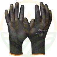 Guanto Gebol Nano Flex Nero PU 40 g Destrezza Multitaglie EN 388