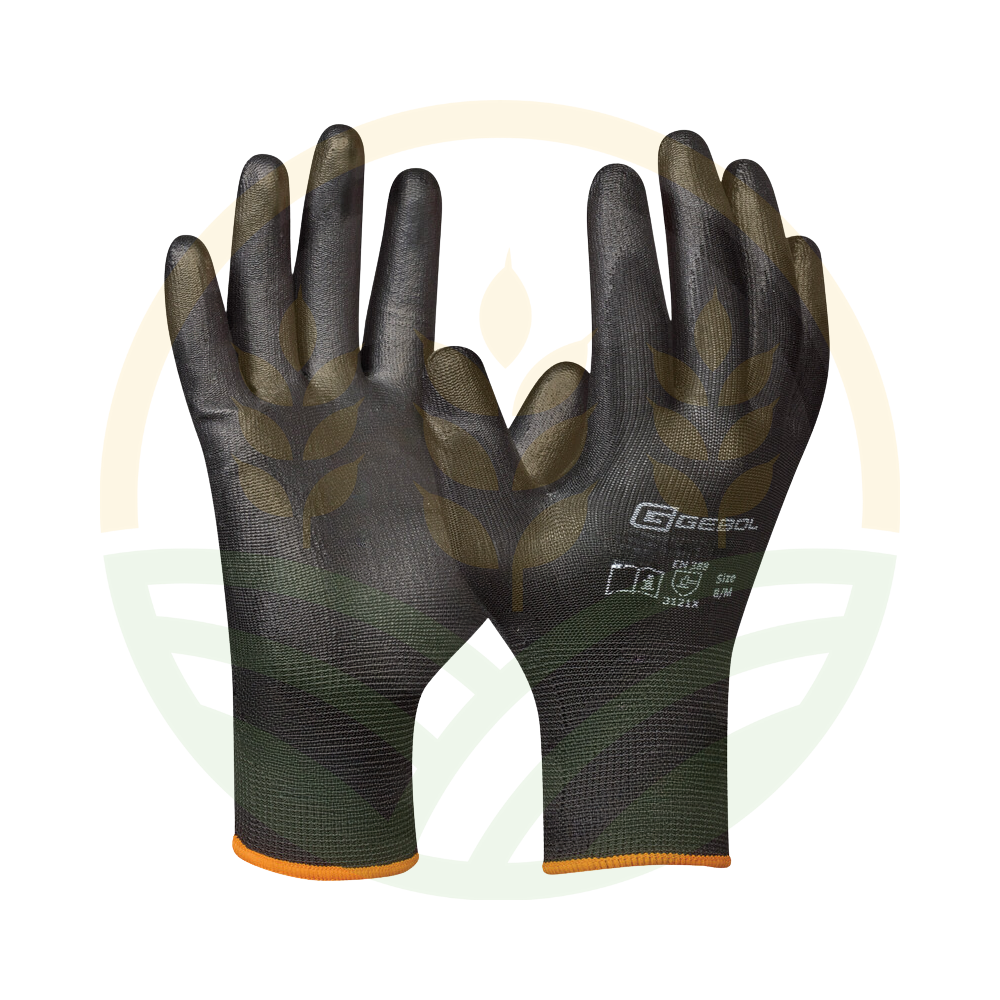 Guante Gebol Nano Flex Negro PU 40 g Destreza Multitallas EN 388