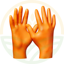 Guantes Gebol Orange Nitril Desechables 50 uds Sin Talco