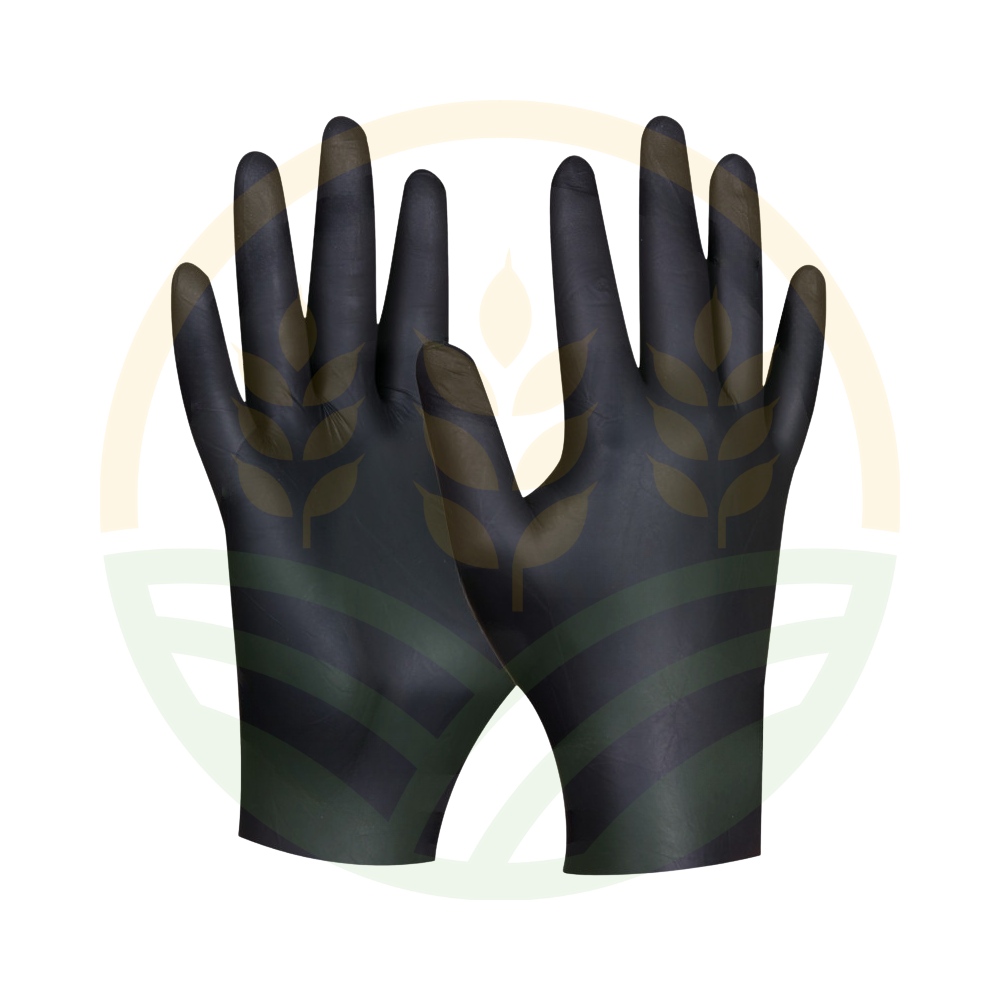 Guantes Gebol Black Nitrile Desechables 80 uds Sin Talco
