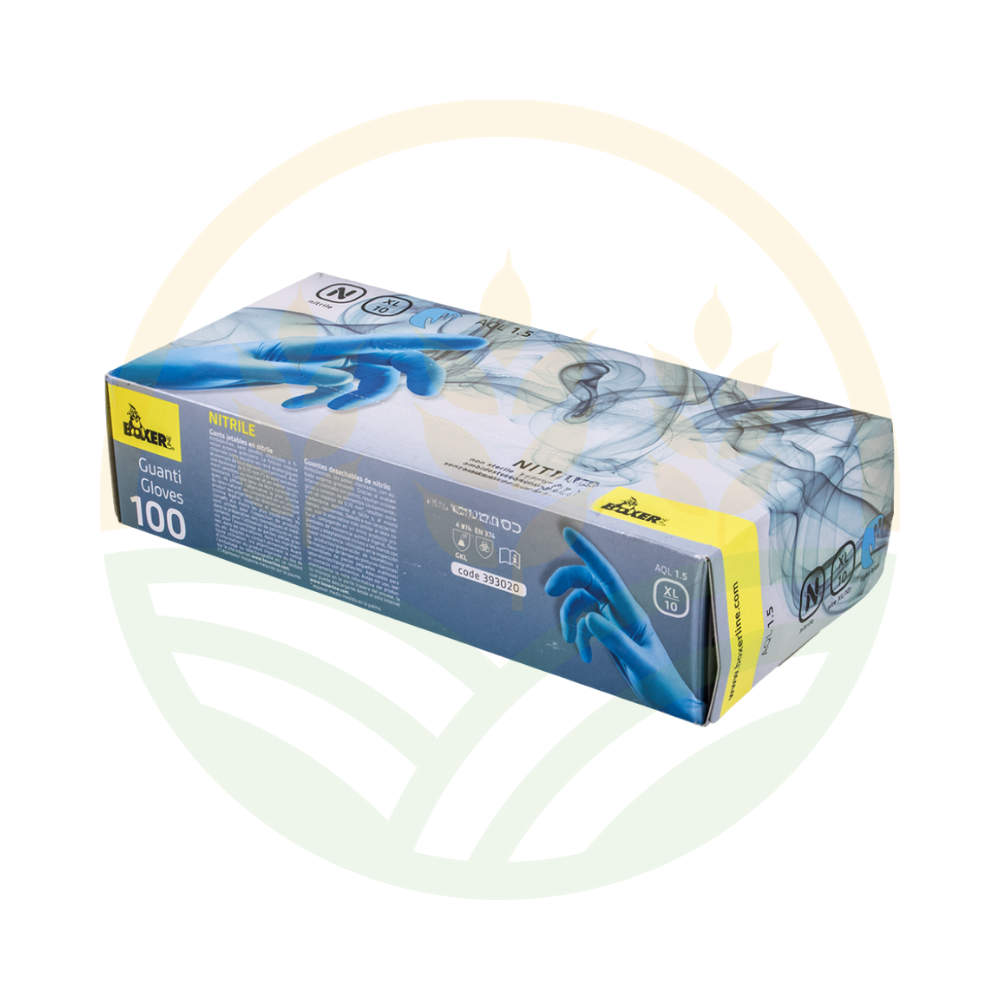 Powdered Disposable Nitrile Gloves AQL 1.5 EN 455 L/XL