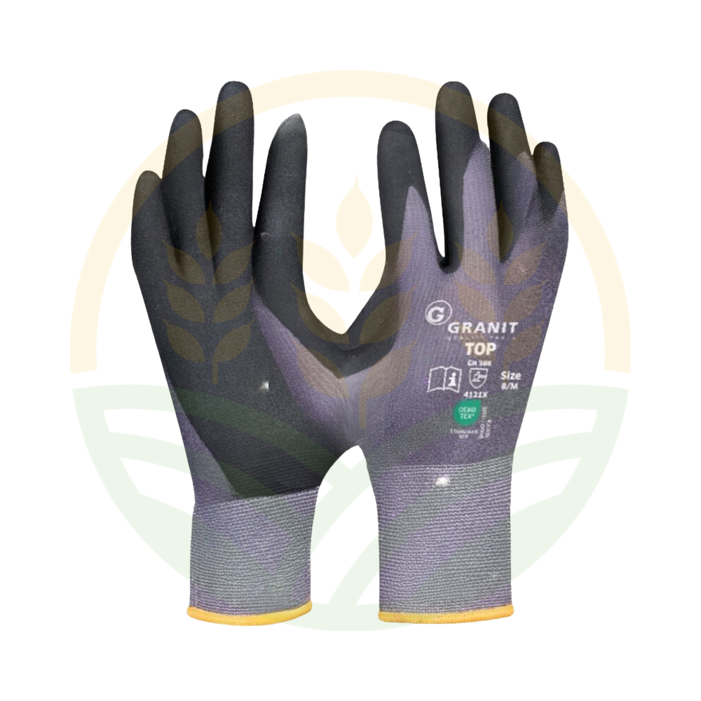 Guantes Trabajo GRANIT TOP Microespuma Nitrilo Transpirables L/XL/XXL