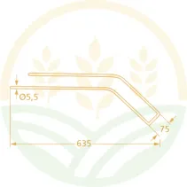 Diente de Hilador Claas WS 280-320 | GRANIT 5259021111