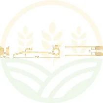 Swather Tine for Claas Liner 750-4000 | GRANIT 5259557100