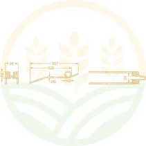 Diente Henificador GRANIT 52516502731 | Deutz-Fahr KS