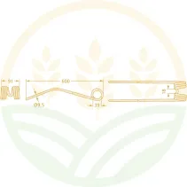 10 Pack GRANIT Rake Tines 525160313/10 | Fella TS Series