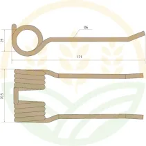 Current Version Spring Tine G-1 F125 | GRANIT 11351643