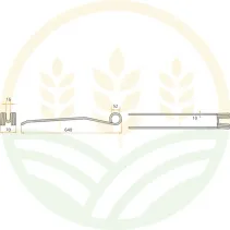 Set 10 Denti Andanatore Krone | 640mm Spessore 10mm | 525268405