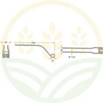 Dente Andanatore 3 Spire | 635mm Spessore 10,5 | 52520042839
