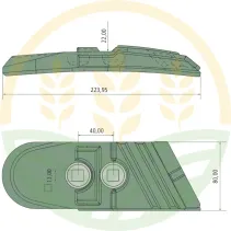 GRANIT Heavy Duty Right Plough Share Point HD | Agrokron
