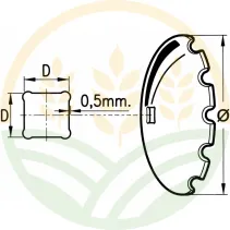 Notched Disc Harrow Blade 610 mm Square 31 mm | OFAS