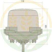 Round LED work light 31W 2880 lm IP6K9K H9 | Granit
