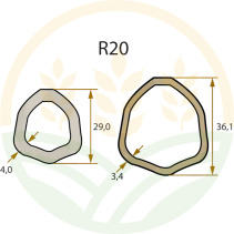ROTARO Driveline Shaft Cat. 2 | 1010mm | 1 3/8" | 23.8x61.3