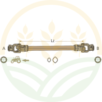 ROTARO Driveline Shaft Cat. 5 | 1210mm | 1 3/8" | 32x76