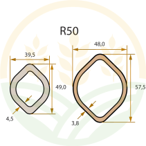 ROTARO Driveline Shaft Cat. 5 | 1210mm | 1 3/8" | 32x76