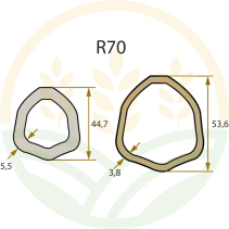 ROTARO Driveline Shaft Cat. 7 | 1010mm | 1 3/8" | 35x94