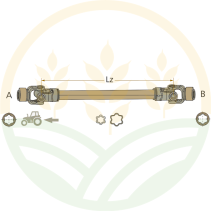 ROTARO Driveline Shaft Cat. 8 | 1010mm | 1 3/8" | 36x89