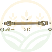 ROTARO Driveline Shaft Cat. 8 | 1210mm | 1 3/4" 20 teeth - 1 3/8" | 36x89