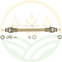 ROTARO Driveline Shaft Cat. 9 | 860mm | 1 3/8" | 42x104