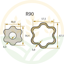 ROTARO Driveline Shaft Cat. 9 | 1010mm | 1 3/8" | 42x104